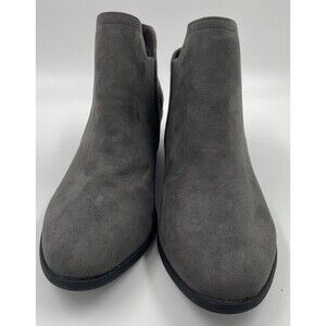 MIA Women's Suede Ankle Bootie, GRAY, US 11 M, UK 10, EUR 45 K01